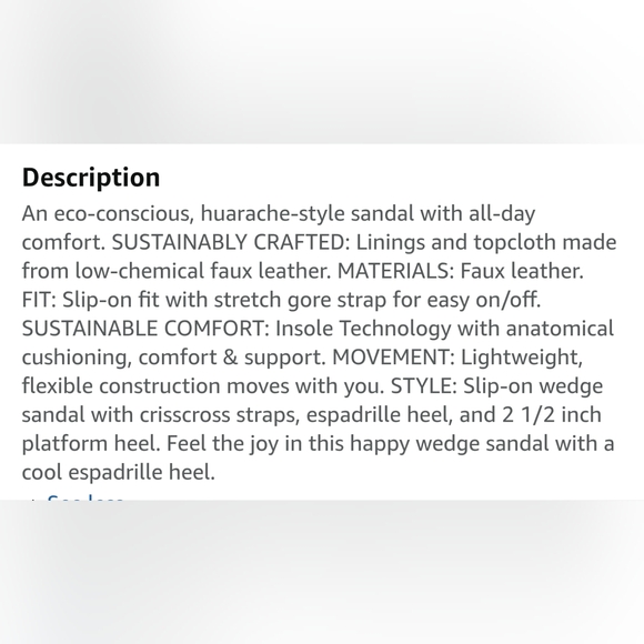 Dr.Scholl's Everlasting Espadrille Wedge Slip On, Black,  Size 8M - Picture 10 of 10